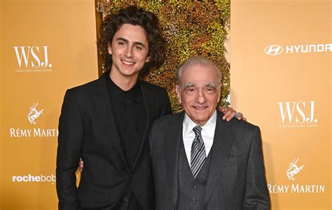 timothee Chalamet and martin scorsese